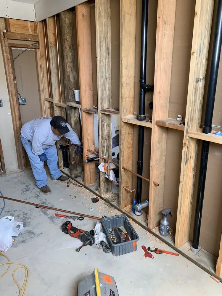 Commercial rough-in plumbing for Gas Line Repair in Sachse